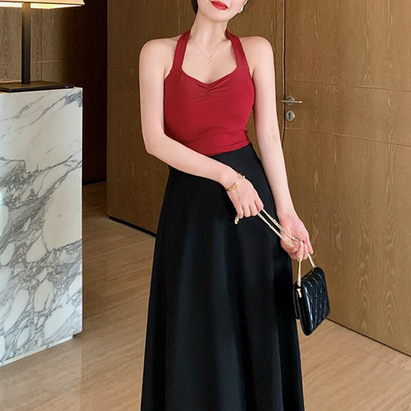 Áo Croptop Hai Dây Cổ Chui Thời Trang Gợi Cảm V 101