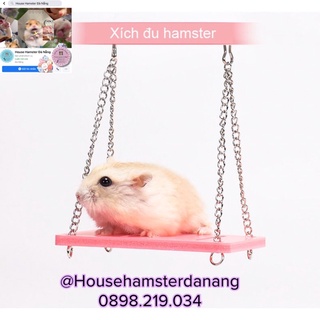 Xích Đu Gỗ Đồ Chơi Cho Chuột Hamster, sóc, pet nhỏ,v.vv
