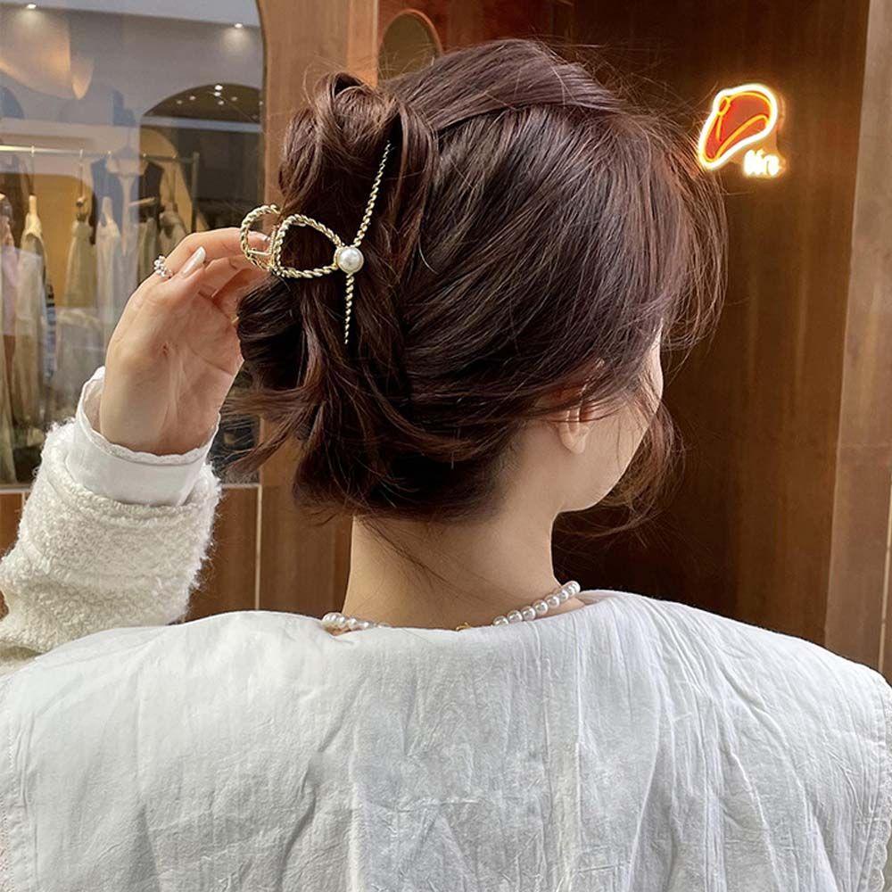 Epoch Kẹp Tóc Hình Cá Mập Bằng Kim Loại Kiểu Vintage Dễ Phối Đồ Thời Trang Cho Bạn Gái