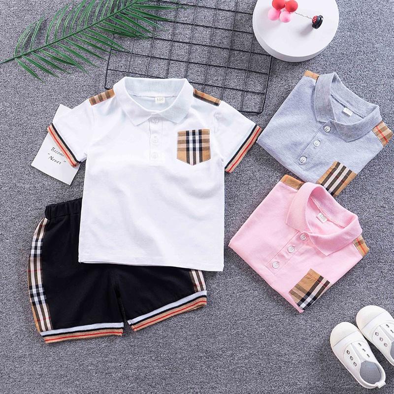 Set áo thun polo &amp; quần short thời trang cho bé trai