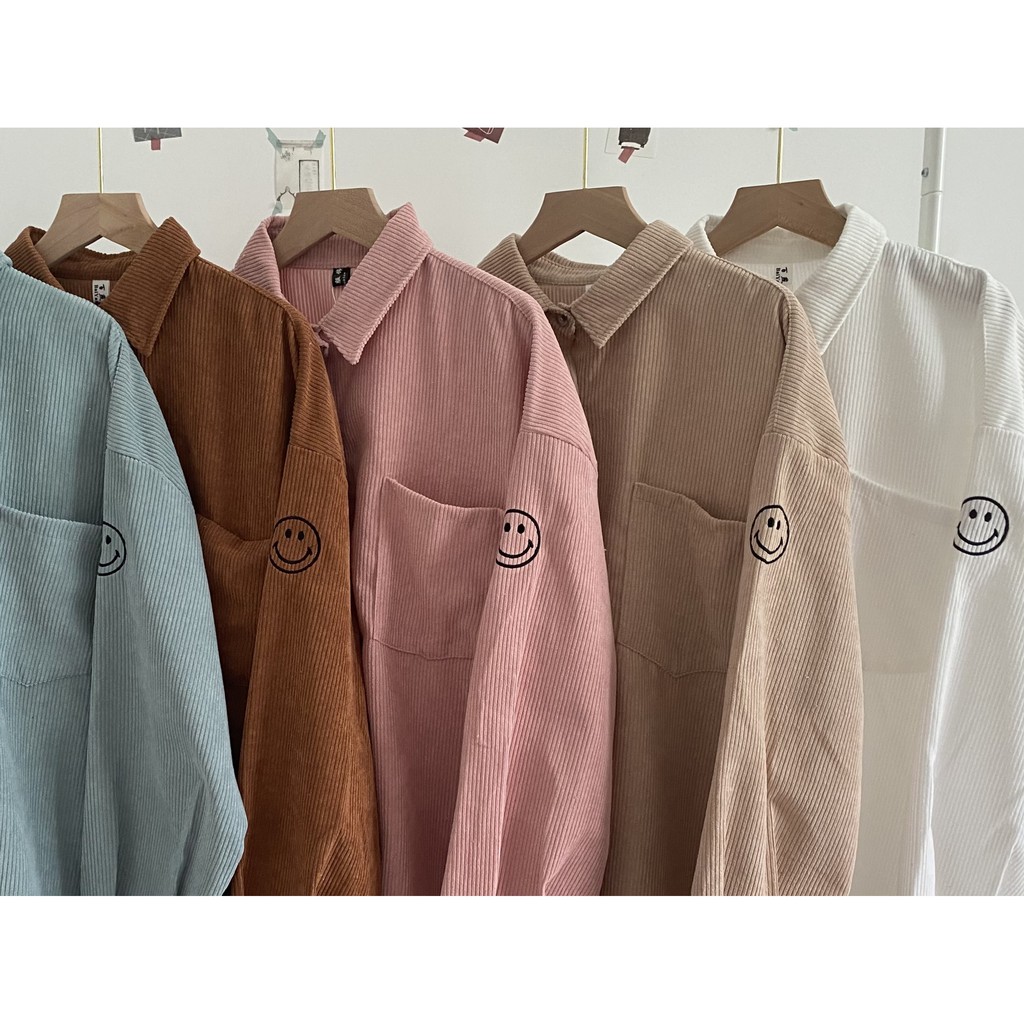 Áo sơ mi nhung mềm dài tay mùa thu cực đẹp - Xưởng May Hạnh Hồng | BigBuy360 - bigbuy360.vn