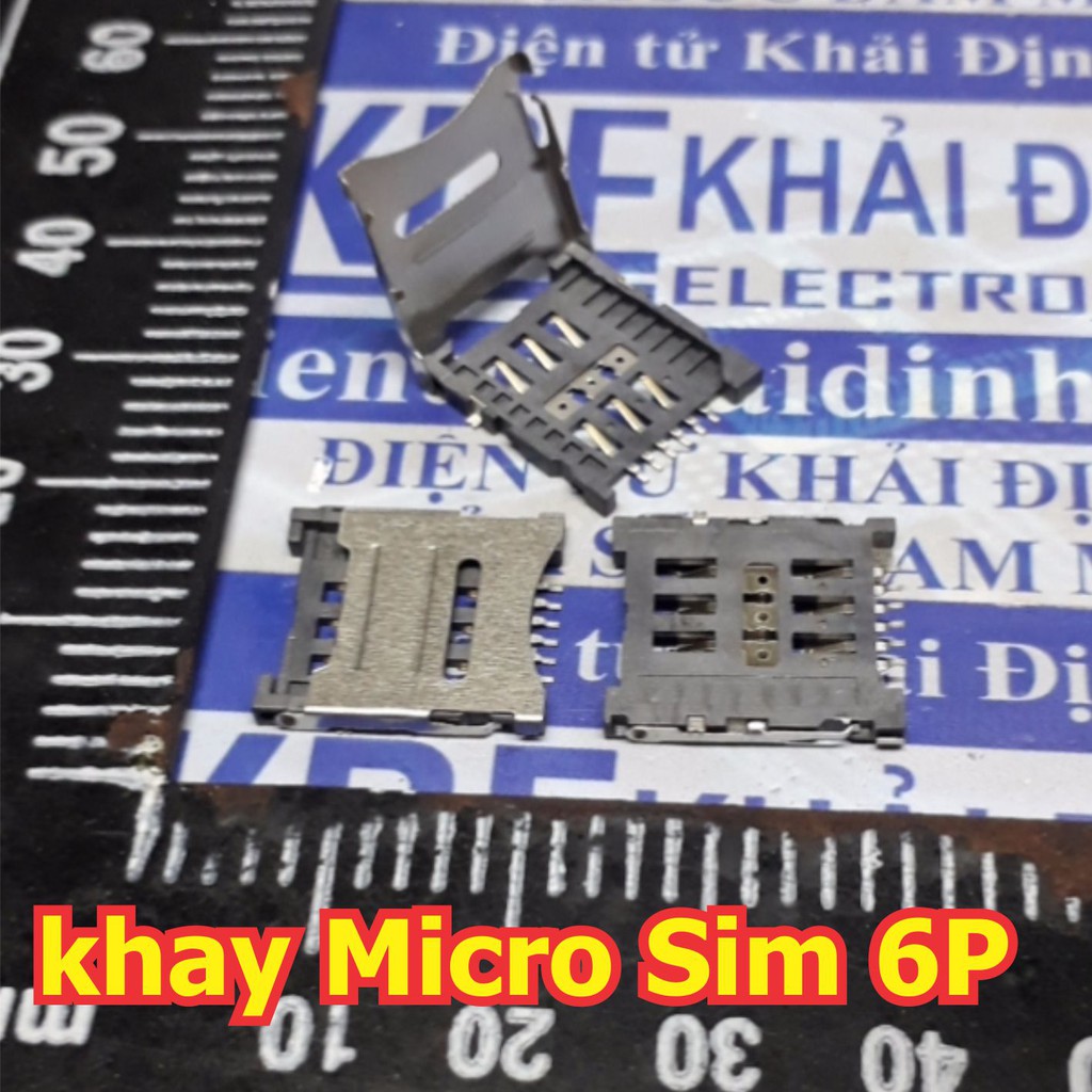 5 cái Socket micro SIM, khay micro SIM 6P, nắp sắt kde5392