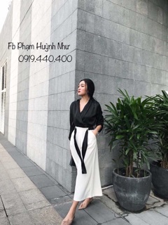 Set sơ mi lụa