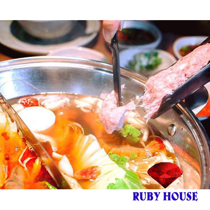 nồi lẩu 2 ngăn hotpot CHÍNH HÃNG, nồi lẩu gia đình 2 ngăn-Ruby House