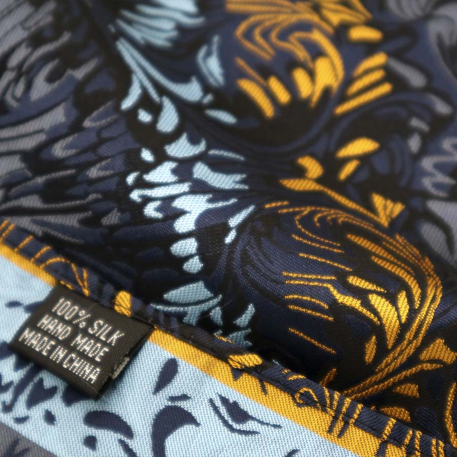 Cà Vạt Lụa 100% Kèm Khăn Tay Thời Trang Lịch Lãm Cho Nam