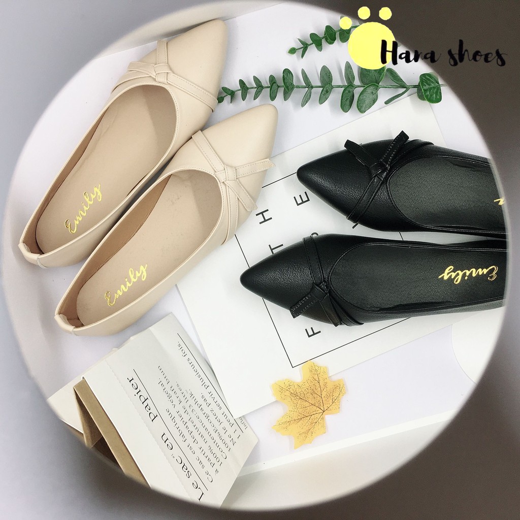 Giày bệt búp bê nữ đính nơ xinh xắn siêu bền B7 | BigBuy360 - bigbuy360.vn