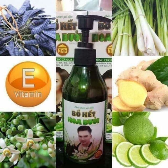 Combo dầu gội Bồ kết hoa bưởi