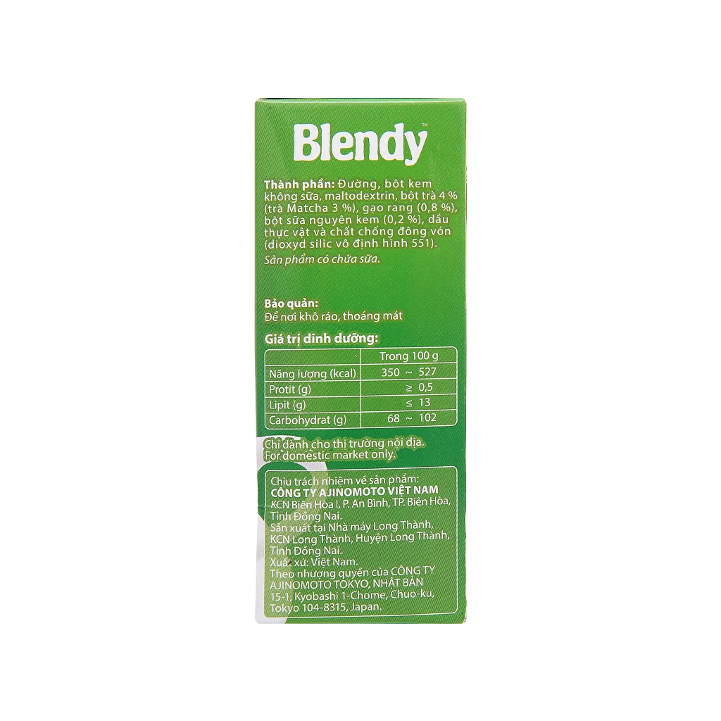 Trà matcha gạo rang Blendy hộp 170g trà matcha Nhật Bản