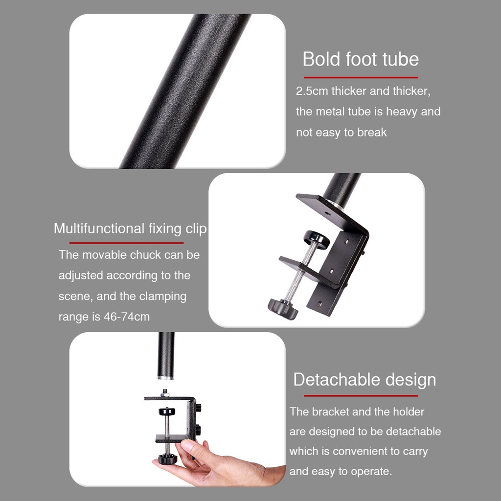 Giá đỡ kẹp bàn có ốc vít 1 / 4 " dành cho máy ảnh DSLR