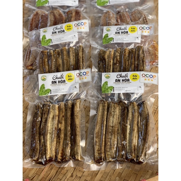 Chuối Già sấy dẻo An Hòa Farm 150gr HSD 12 tháng