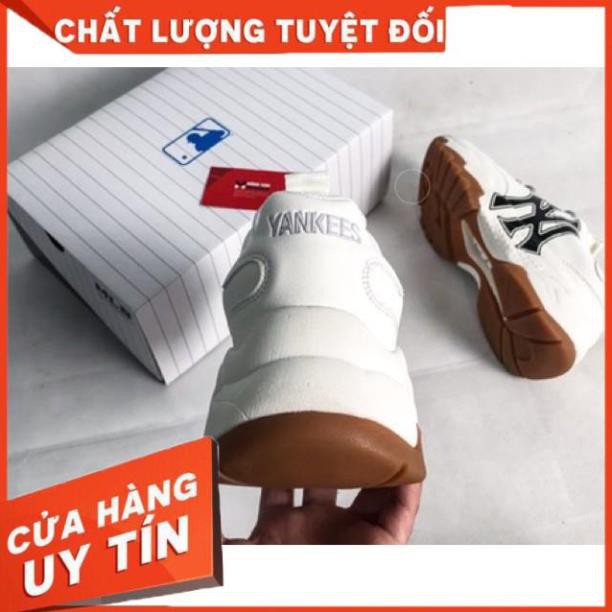 Giày MLB NY Đế Nâu-NY Đế Nâu- Giày Thế Thao Nam Nữ NY Đế Nâu [BẢO HÀNH 1 NĂM –FULL BOX BILL]