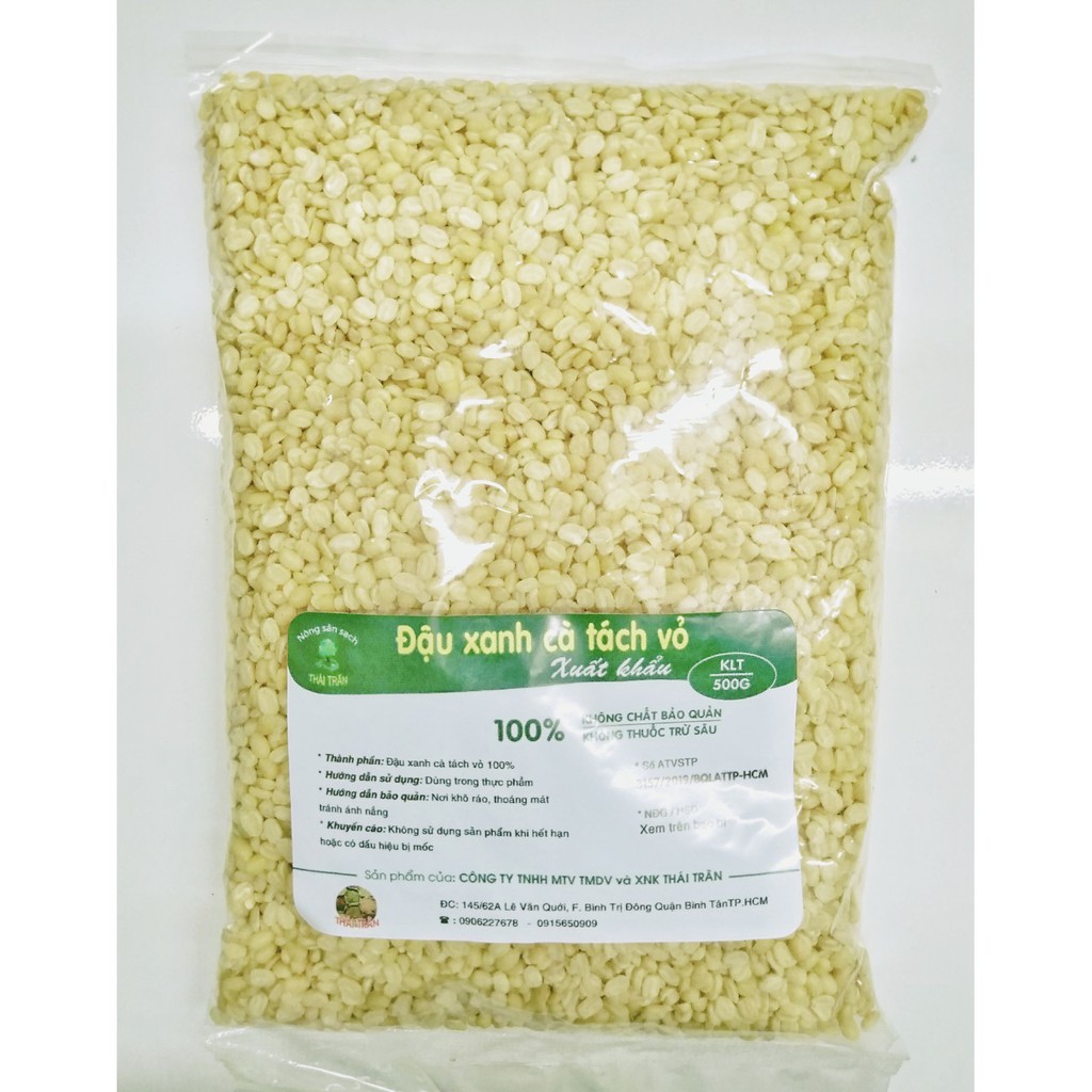 Đậu xanh cà tách vỏ 500g x 10 gói