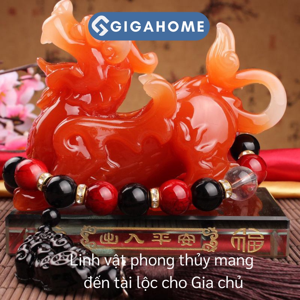 Tì Hưu Phong Thủy GIGAHOME Trang Trí Xe Hơi, Bàn Làm Việc, Khử Mùi Cho Ô Tô 5020