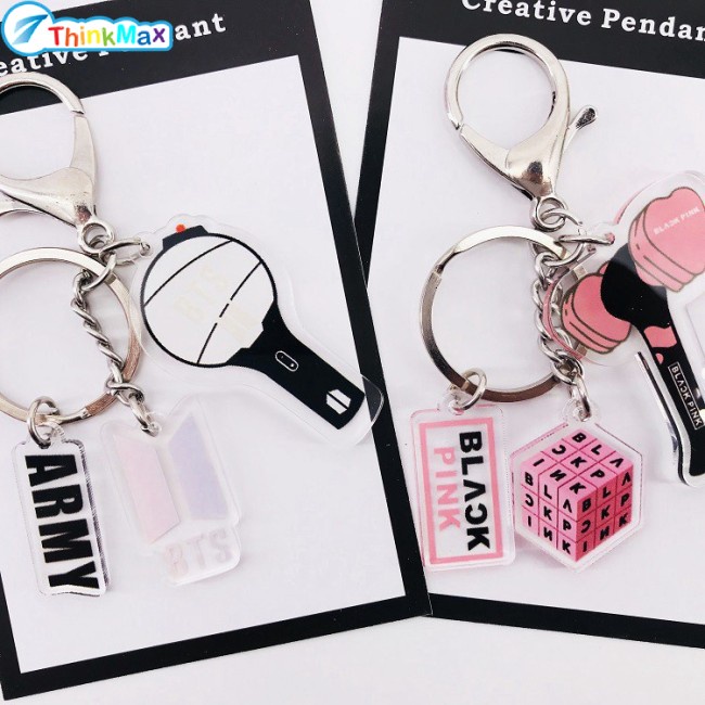Thinkmax!!【Hàng Thật 100%】Móc Khóa Thiết Kế Gậy Cổ Vũ Nhóm Nhạc Hàn Quốc Bts Got7 Blackpink Twice Exo Seventeen【Hoàn Trả Trong Vòng 7 Ngày】