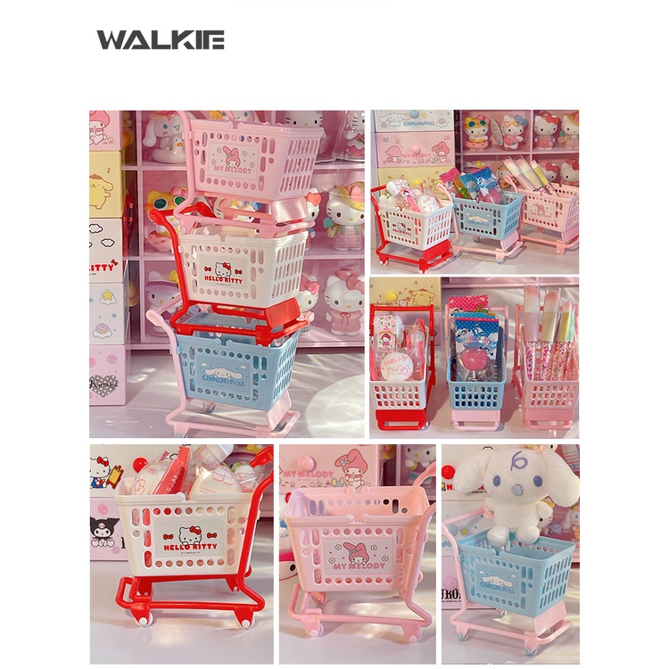 Hộp Đựng Mỹ Phẩm Đồ Dùng Mini Hình Cinnamoroll Melody Dễ Thương Để Bàn Trang Trí Nhà Cửa