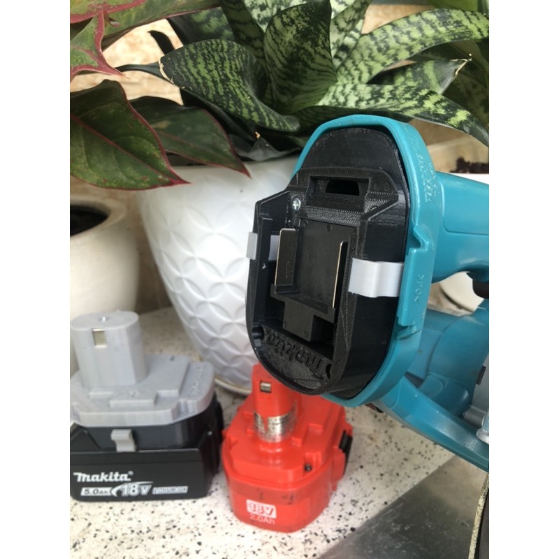 Bộ chuyển chân pin chọt Makita 18v sang dùng pin trượt