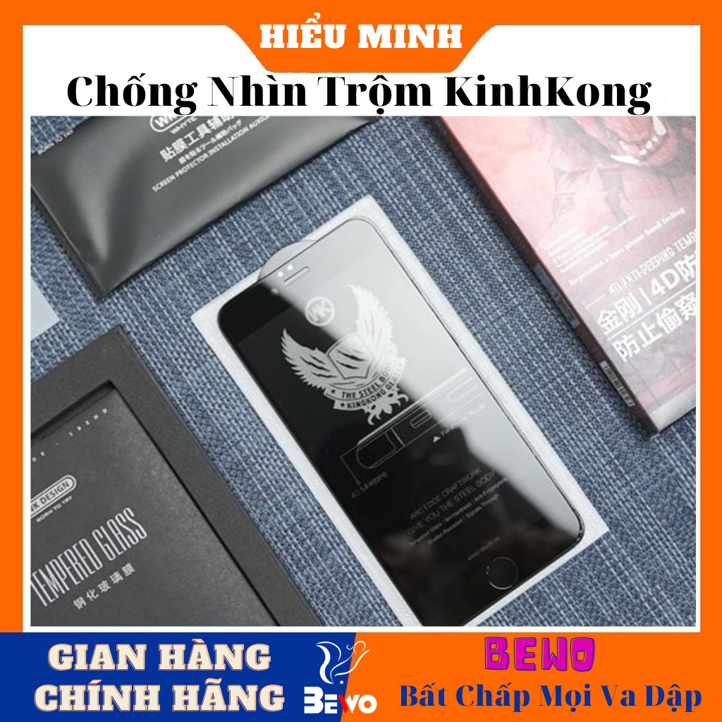 Kính cường lực ip chống nhìn trộm Full Màn,4D King Kong, 6plus/8plus/xs max/12 pro/11 promax /ip12 promax/ 13promax