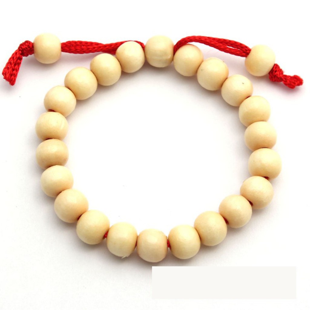 Vòng dâu tằm đeo tay cho trẻ sơ sinh trơn - Chất liệu gỗ dâu tằm - Bảo hành 12 tháng