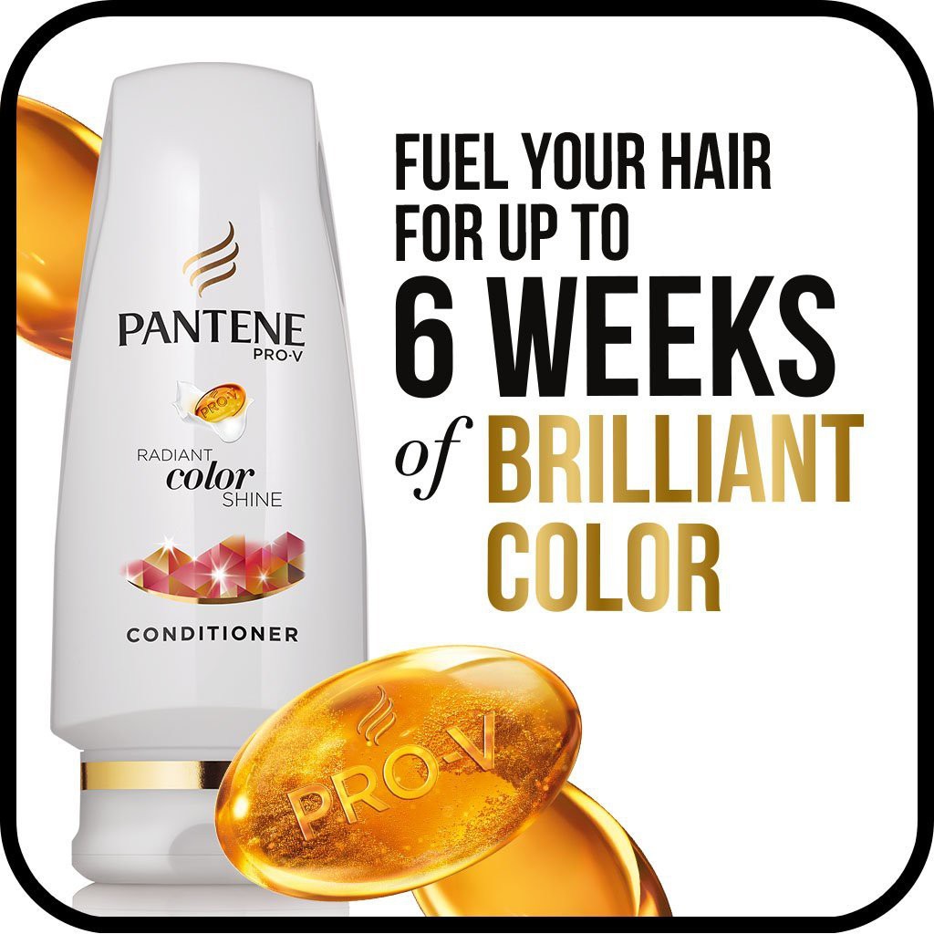 Dầu Xả Dành Cho Tóc Nhuộm Pantene Pro-V Radiant Color Shine Conditioner 355ml (Mỹ)