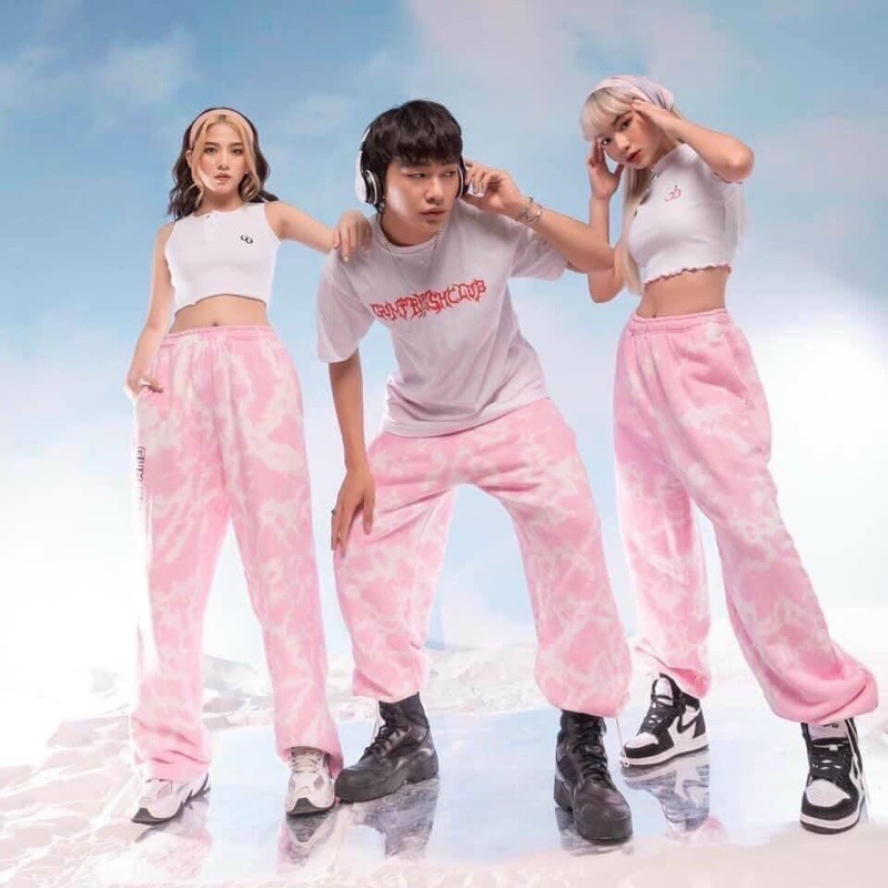 Quần Jogger Nam, Nữ Loang Màu Dài Ống Rộng Có Bo SIMPLE Ulzzang Unisex