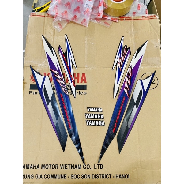 Bộ tem Mio 2006 dán cho xe đen