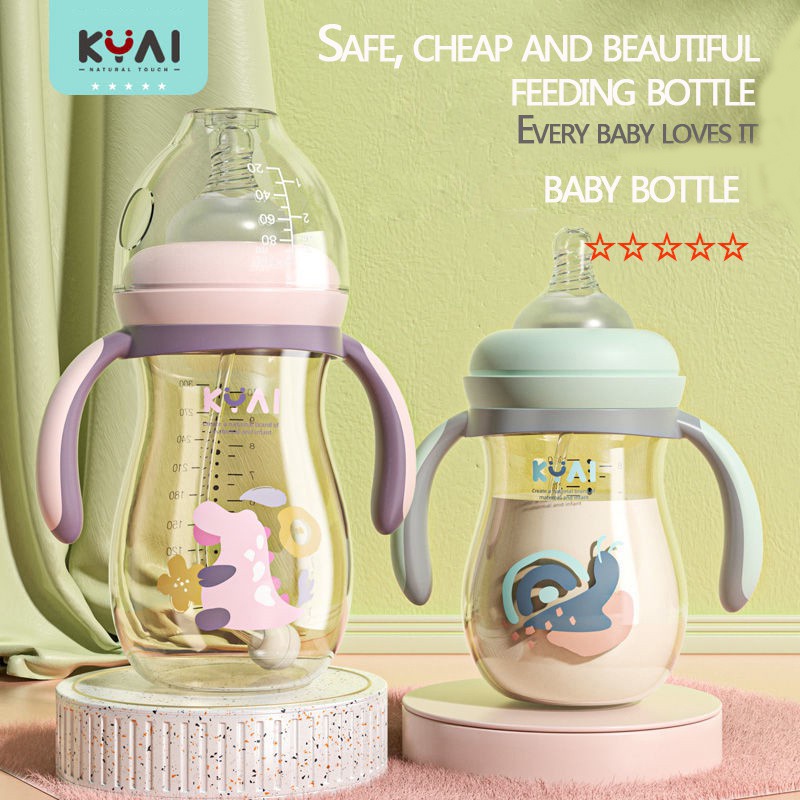 Bình Sữa Họa Tiết Hoạt Hình Dung Tích 180/240 / 300ML Dành Cho Bé