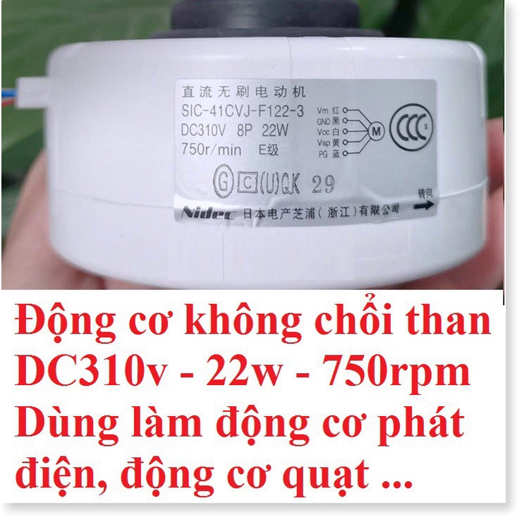 Động cơ từ Brushless phát điện 60w