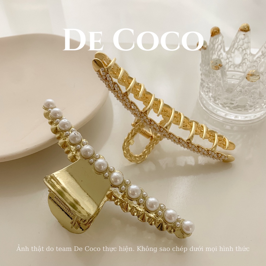 Kẹp tóc nữ De Coco đính đá Hàn Quốc