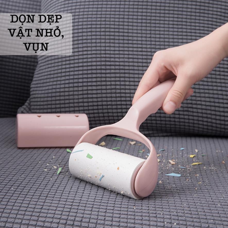 Cây Lăn Bụi Làm Sạch Quần Áo, Lông Chó Mèo, Ga Giường Có Nắp Che Nhiều Màu Độc Lạ K001 [Rẻ]