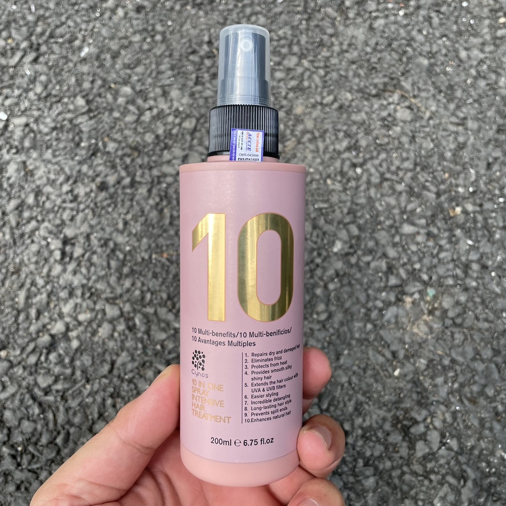 Kem dưỡng 10 tác dụng trong 1 CYNOS 10 IN ONE Spray Intensive Hair Treatment 200ml - CANADA