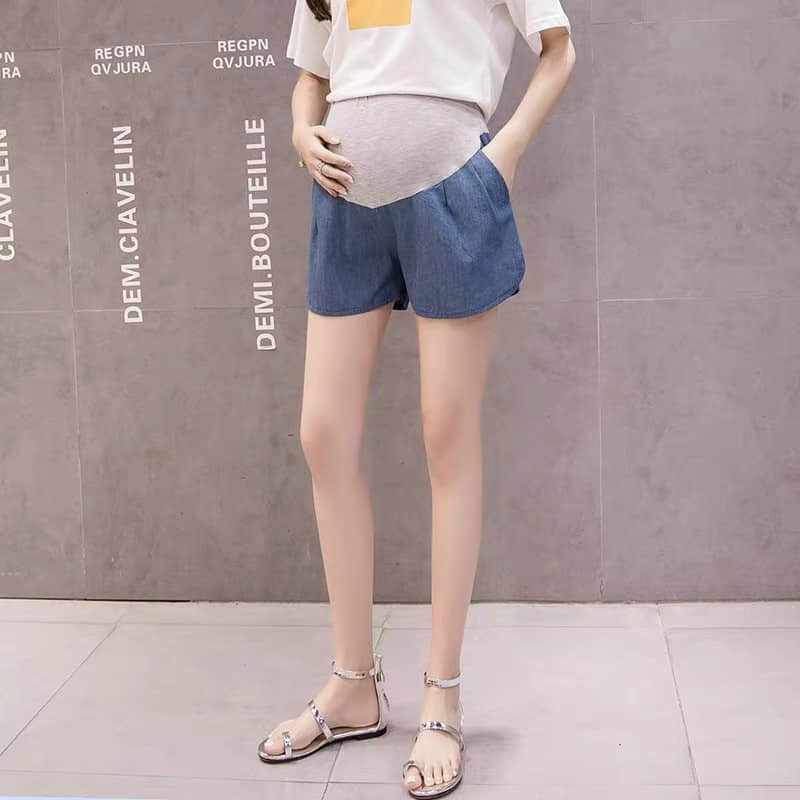 Quần bầu sooc jean giấy có túi hàng vnxk đẹp chất vải mềm