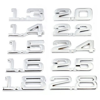 Miếng Dán Logo 3d Bằng Kim Loại Cho Bmw Mercedes Ford Audi Toyota Honda 1.5t 1.8t 2.0t 2.5t 3.0t