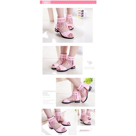 Dép quai hậu cho bé gái da mềm đế nhẹ màu Hồng Dép trẻ em cho bé đẹp size 27-37