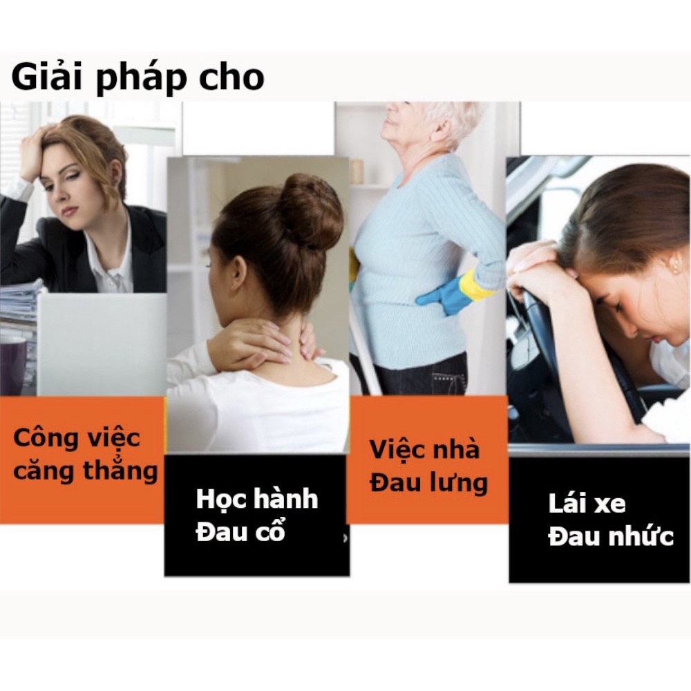 Máy Massage Chườm Nhiệt Cao Cấp ❤️Freeship❤️ Mấy đấm bóp chườm nhiệt Cổ Vai Gáy