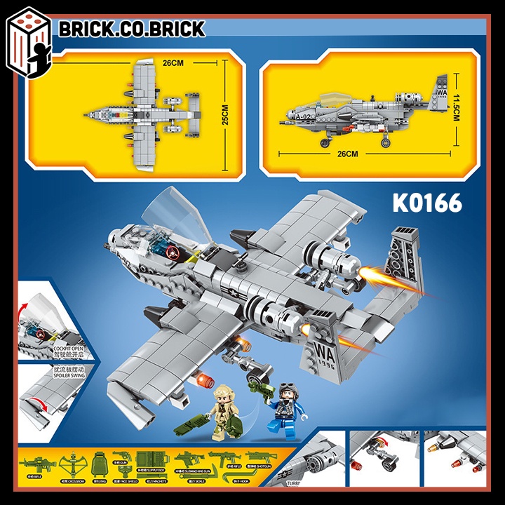 Máy Bay Phản Lực Chiến Đấu Trực Thăng Chở Hàng Vận tải Cargo Plane Mô hình Lắp ráp Helicopter Jet Air Craft Army K0161