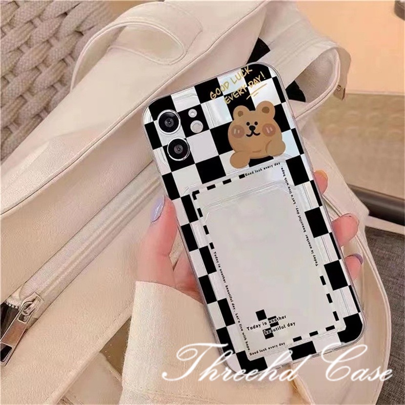 Ốp Điện Thoại Mềm Chống Sốc In Hình Gấu Dễ Thương Cho iPhone 14 13 12 11 Pro Max SE2020 X Xr Xs Max 8 7 6 6s Plus