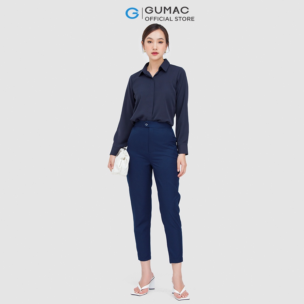 [Mã WABRGUM giảm 10% tối đa 30K đơn 99K] Quần tây nữ cơ bản lưng nhọn GUMAC QC05023