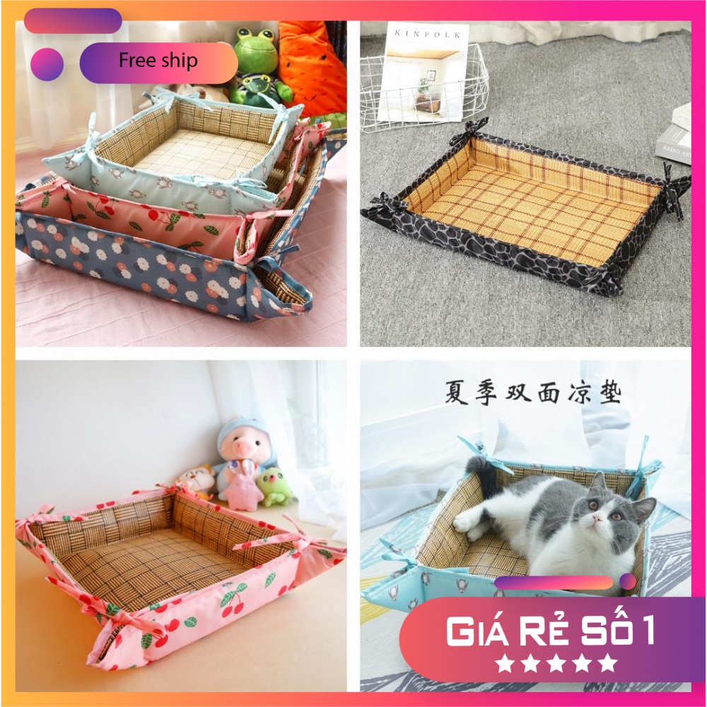 Thảm Mát Chiếu Điều Hòa cho chó mèo nhiều màu sắc hình dáng size max chất lượng cao