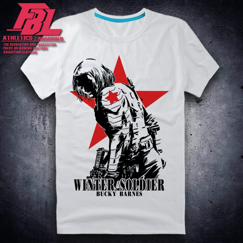 Áo Thun Marvel Chiến Binh Mùa Đông Winter Soldier Cực Chất | Avengers Tshirt