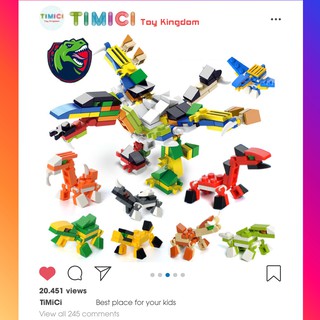 Đồ chơi xếp hình khủng long mini DINOSAUR PARK " 8 IN 1" cho bé giá rẻ