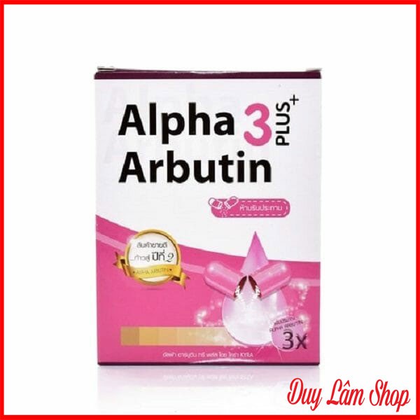 Hộp viên kích trắng Alpha Arbutin 3 plus thái lan