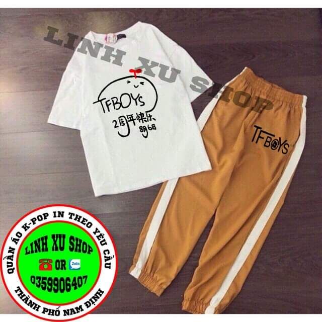 Sét bộ TFBOYS hàng đủ size in theo yêu cầu