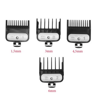 Bộ 4 cữ thép tông đơ chống mài mòn tông đơ kemei-hãng phân phối