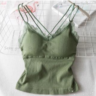 Áo Lót Hai Dây Có Miếng Đệm Ngực Thời Trang Cho Nữ