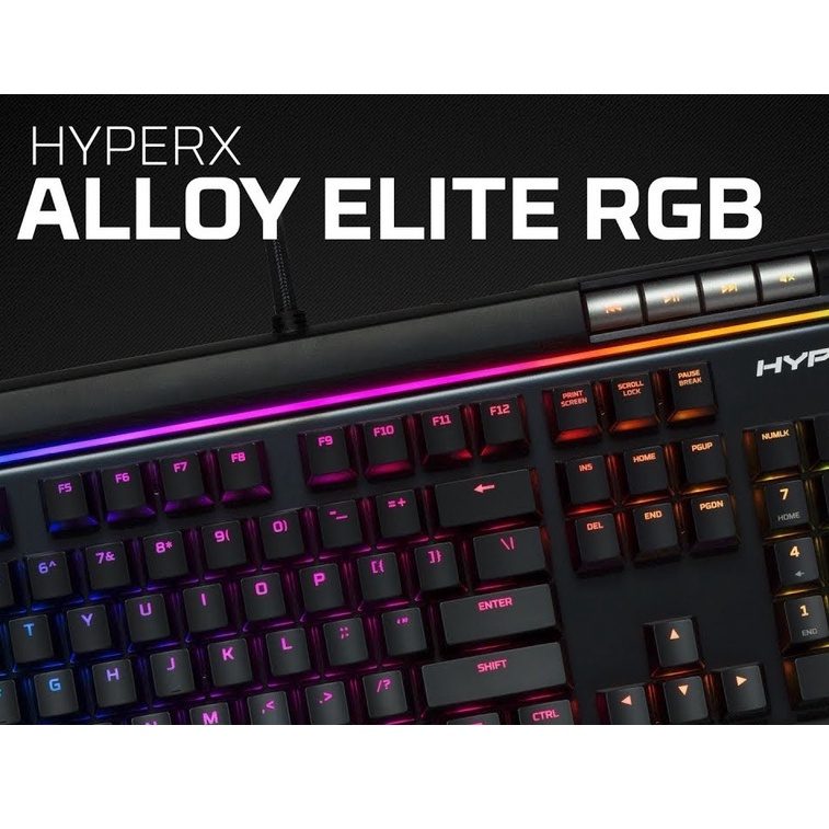 Kingston HyperX Alloy Elite RGB bàn phím cơ cho máy tính laptop bluetooth giá rẻ không dây chơi game online gaming mã 3C