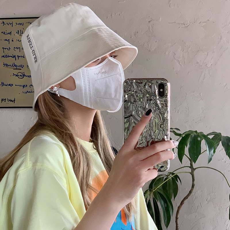 Nón Bucket In Chữ Phong Cách Hàn Quốc Cổ Điển Dễ Phối Đồ Cho Nữ