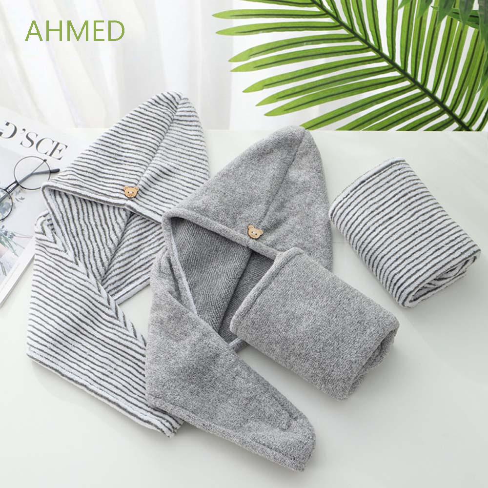 Khăn quấn đầu làm khô tóc bằng sợi tre tiện dụng cho nữ