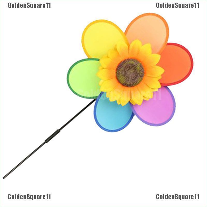 Đồ Chơi Chong Chóng Hình Hoa Hướng Dương Nhiều Màu Sắc Trang Trí Sân Vườn DIY