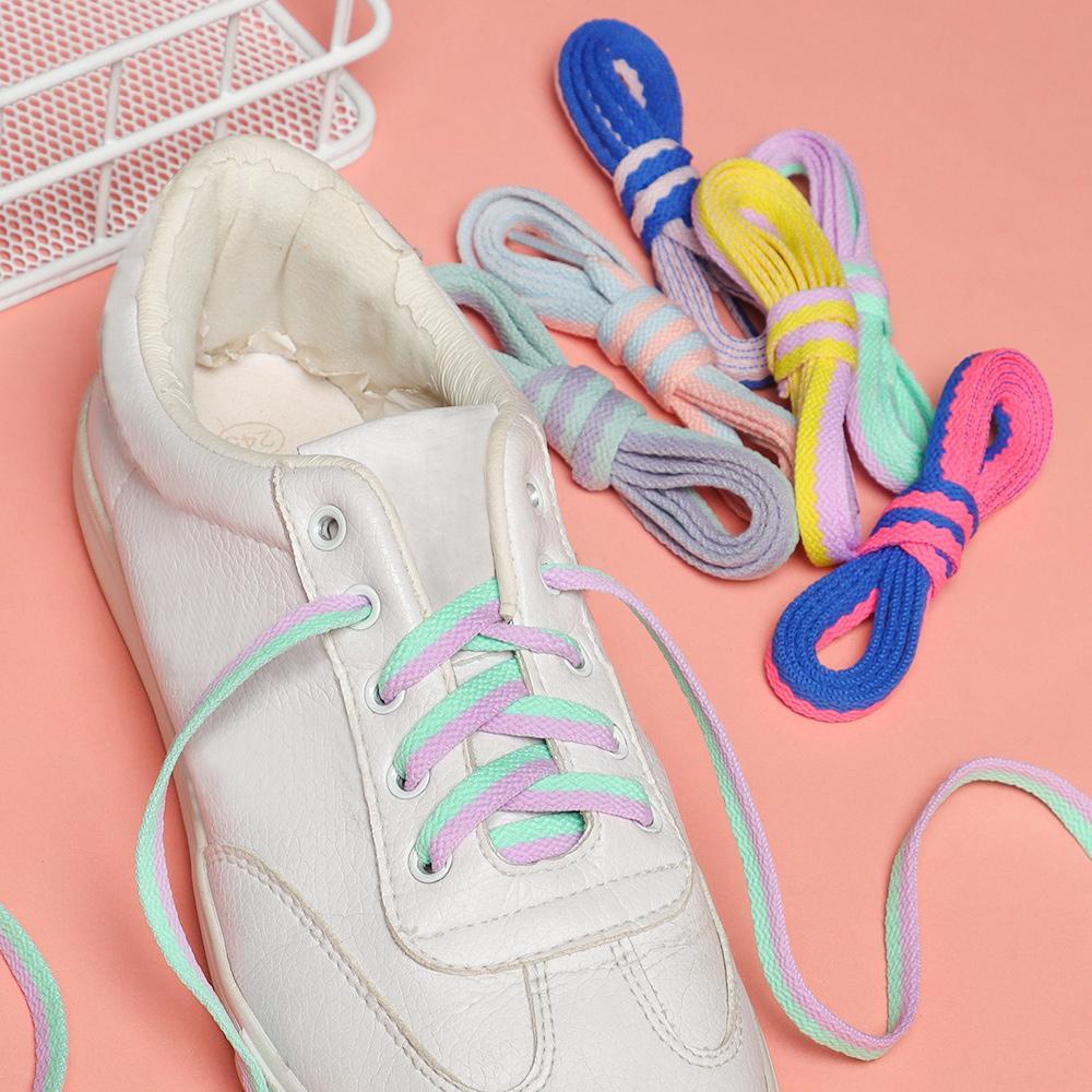 .1 Cặp N 1 Cặp|Dây Giày Bện Sợi Màu Sáng Thời Trang