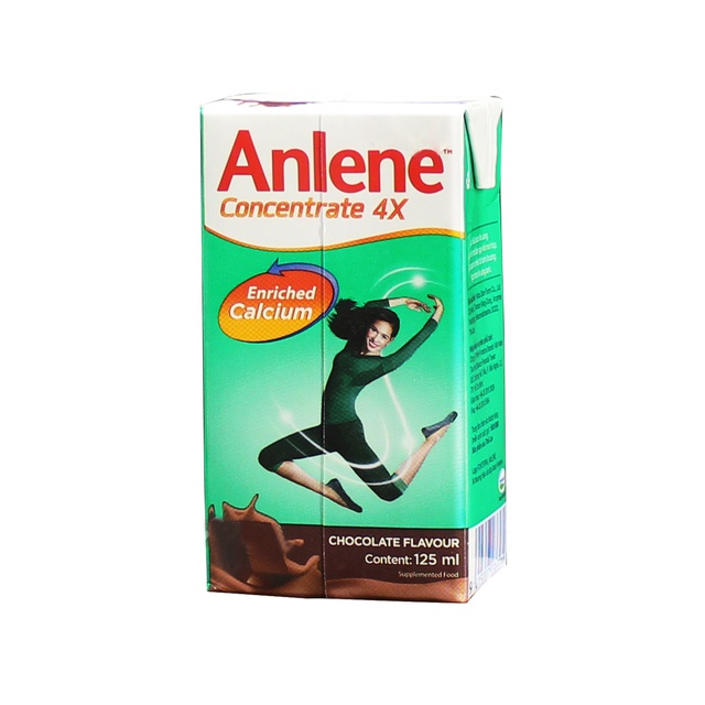 Thùng 48 Hộp sữa nước Anlene CONCENTRATE đậm đặc Hương Sô-cô -la125ml/Hộp